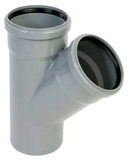 PVC Račva 45° 125